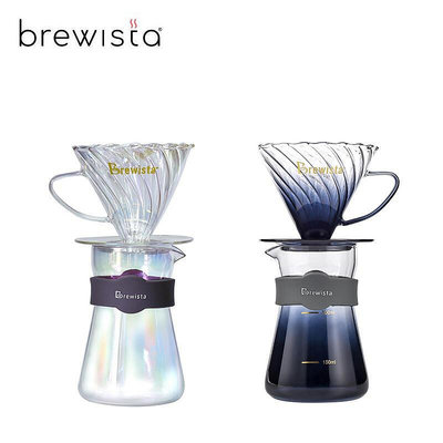 【現貨秒發】Brewista耐熱玻璃手衝咖啡濾杯分享壺套裝 bonavita pro影子系列