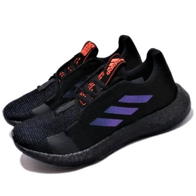 【AYW】ADIDAS SENSEBOOST GO W 黑藍 輕量 緩震 運動鞋 休閒鞋 慢跑鞋 跑步鞋 23.5cm