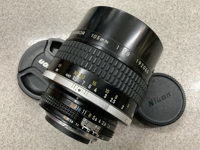 [保固一年] [高雄明豐]  Nikon 105mm f1.8 AI-S 經典大光圈人像鏡 便宜賣 [E0204]