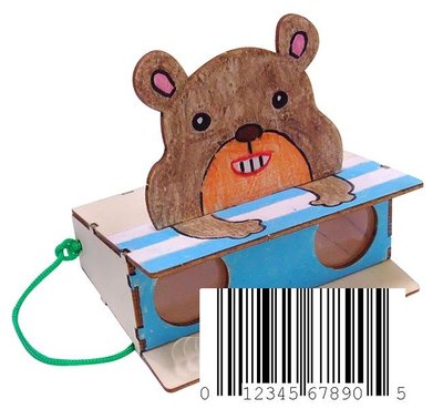 木製合板創意童玩系列 / 文創商品 / DIY小熊望遠鏡