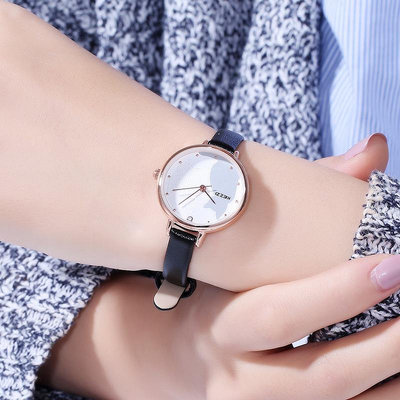 熱銷 kezzi少女學生錶清新日系可愛百搭貓咪韓版簡約氣質小巧細帶手錶腕錶498 WG047