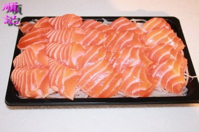 東港順記 挪威冰藏頂級 鮭魚腹生魚片600g$1200+鮭魚刺身300g$600 +牡丹蝦600g$300=2100