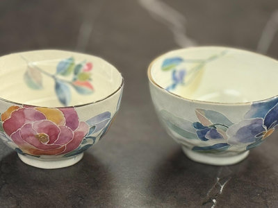 日本和藍美濃燒 花語系列 杯碗