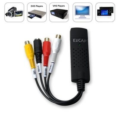 Easycap USB DVR 影像擷取卡 單路輸入 AV端子 S端子 NTSC PAL皆可用