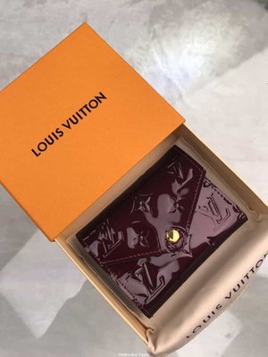 二手Louis Vuitton LV Victorine Wallet 小巧錢夾M62427漆皮