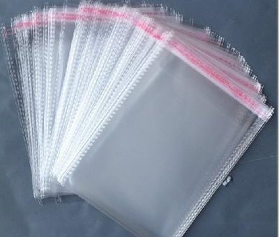 OPP透明包裝袋14*24CM 厚度雙層5絲 塑膠帶 包裝袋 塑料袋 自黏袋 每包100個【LL】
