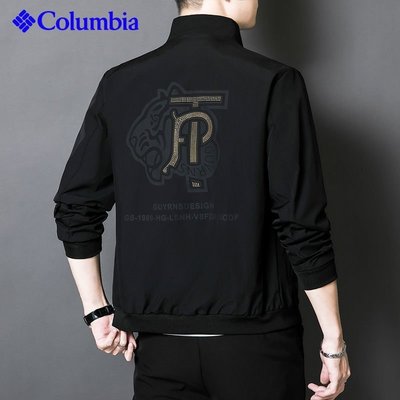 亞軒潮店 潮款現出Columbia 哥侖比亞小眾男士高檔夾克最新立領休閑百搭上衣時尚商務薄款外套