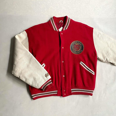 美國經典 90s Guess Varsity Jacket 印地安頭像 羊毛 牛皮袖 鋪棉內裡 棒球外套 vintage