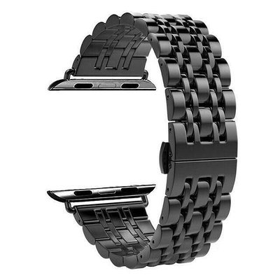 apple watch6/5/4不銹鋼表鏈蘋果手表帶iwatch2/3金屬表帶精鋼手鏈44mm/42mm 商務手錶