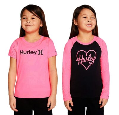 ღ馨點子ღ HURLEY 兒童防曬上衣兩件組 UPF50+ 長袖上衣 短袖上衣 出清 特價 #1566885