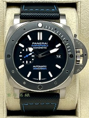 重序名錶 2021年保單 PANERAI 沛納海 SUBMERSIBLE PAM1389 鈦金屬陶瓷圈 自動上鍊潛水腕錶