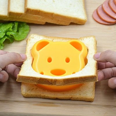 小熊造型DIY口袋三明治模具土司壓模製作器 土司切邊器 麵包模