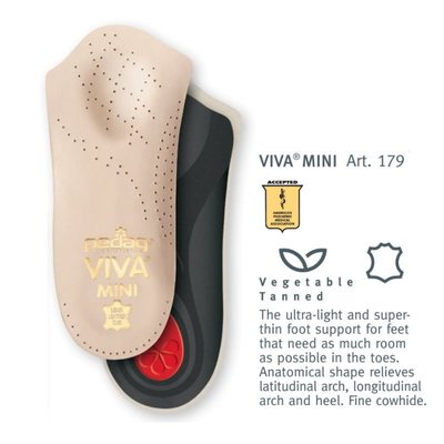 德國 pedag VIVA MINI 足部塑型鞋墊 ~ 美國足病協會認證，3/4長度足部塑型鞋墊