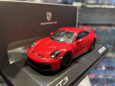 吉華科技@ 1/43 原廠 Porsche 911 (992) GT3 GUARDS (INDISCH) RED