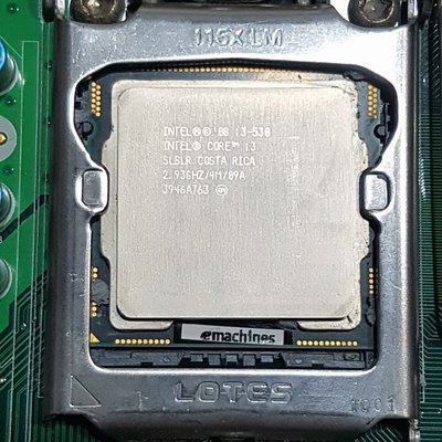 Intel Core i3-530處理器+宏碁H57H-AM2主板+8G終保記憶體、附擋板與風扇整套賣〈自取價1599〉