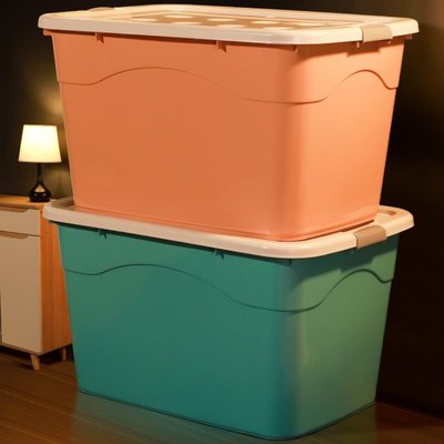 收納箱 家用塑料衣服儲物盒子大號衣櫃玩具零食筐整理SD