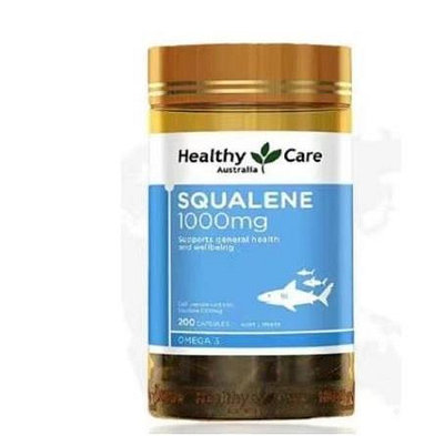 【鐘情小鋪】魚油 Healthy Care 角鯊烯 鮫鯊烯 Squalene 1000mg 200顆