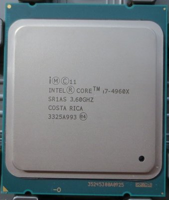 【含稅】Intel Core i7-4960X 3.6G 15M 6C12T 2011 正式散片CPU 一年保