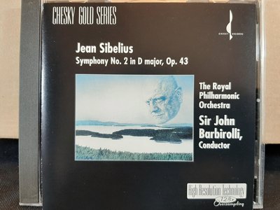 Barbirolli,Royal Phil,Sibelius-Symphony No.2,巴畢羅里指揮皇家愛樂，演繹西貝流士-第二號交響曲，共二張專輯，二片CD