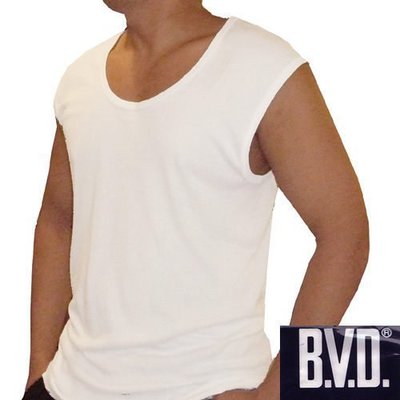 【BVD】時尚100%純棉寬肩背心6件組