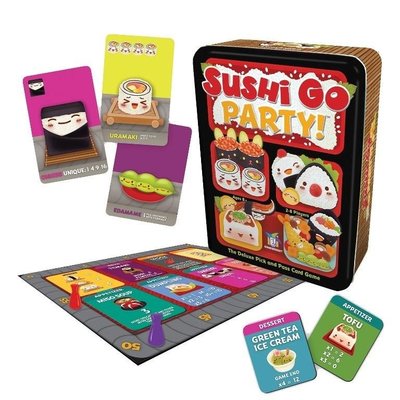 【陽光桌遊】 迴轉壽司派對版 Sushi Go Party! 英文附中規 正版桌遊 滿千免運