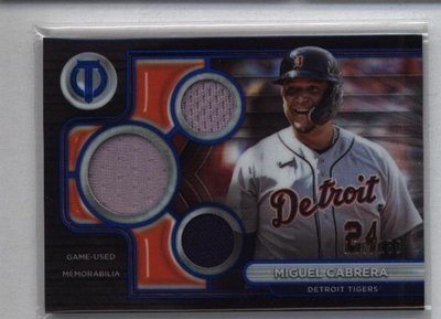 Miguel Cabrera 球衣卡 2024 Topps Tribute 限量150張