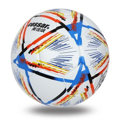 COSSAR美佳颯足球卡塔爾世界杯花5號PU 足球兒童青少年比賽用足球(null)