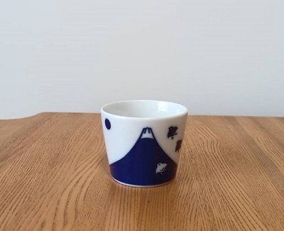 【Apple 艾波好物】日本 美濃燒 富士千鳥 蕎麥麵杯 茶碗蒸 水杯 湯杯 豬口杯 8cm