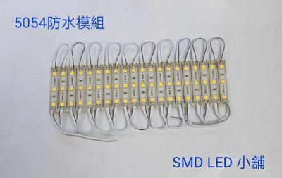 [SMD LED 小舖]12V LED 1W防水5054 白光/ 暖白模組 (廣告改車照明設計)
