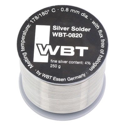 【音逸音響】發燒音響焊錫．含銀》德國 WBT-0820 (250g) 中卷裝