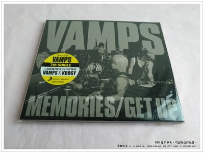 《煙薰書房》CD Vamps MEMORIES/GET UP ~  Taiwan CD DVD ~ 全新未拆封