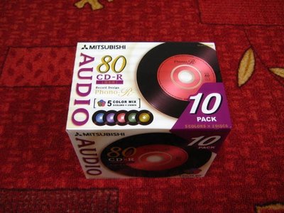 三菱AUDIO湛藍音樂片，MITSUBISHI PHONO-R 80 CD-R專業錄音片，最頂級的音質，給重視音樂愛好者