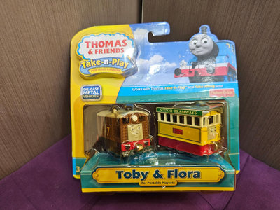 THOMAS &amp; FRIENDS 湯瑪士小火車 合金小火車 托比&amp;芙蘿拉 Toby &amp; Flora