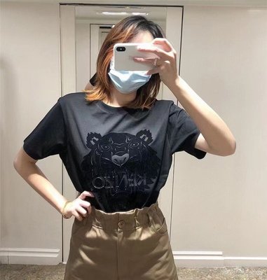 ╭☆包媽子店☆Kenzo Tiger t-shirt 2021新款 虎頭刺繡短袖T恤中性款