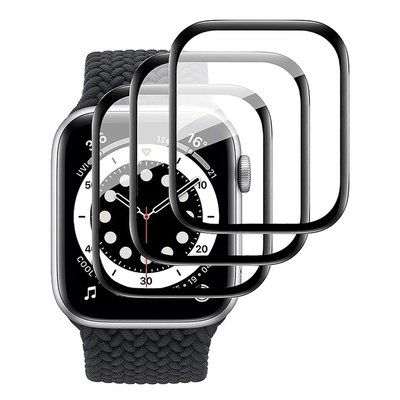 適用於 蘋果手錶 6代 手錶膜 apple watch 6 SE 鋼化玻璃膜 40mm 44mm 全屏覆蓋 屏幕保護貼-現貨上新912