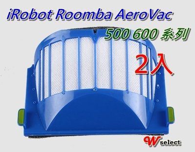 ~Wselect ~iRobot Roomba吸塵器500 600系列濾網(一組2入) 高效過濾網..