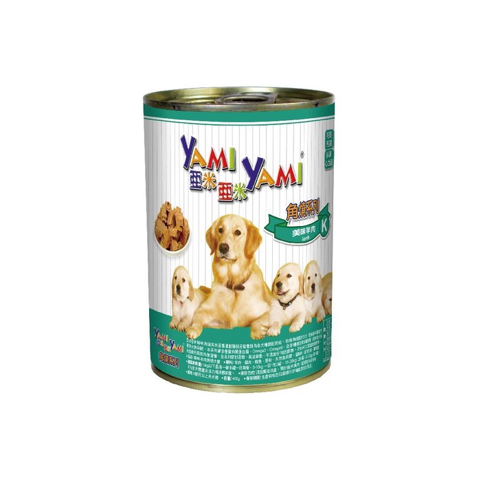 【單罐】YAMI YAMI亞米亞米 大角燒/羅浮大餐犬罐400g 提供愛犬成長發育所需均衡營養 狗罐頭＊WANG＊