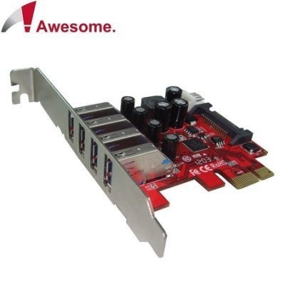 @淡水無國界@ Awesome AWD-UB-120LN PCIe 4埠USB3.0擴充卡