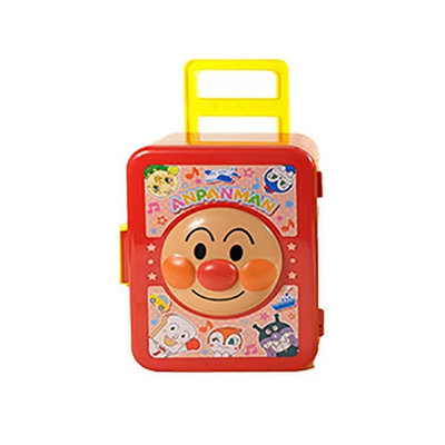 【唯愛日本】24012300034 兒童 手提箱 收納盒 附果子 麵包超人 大臉紅 拉桿收納箱 行李箱造型
