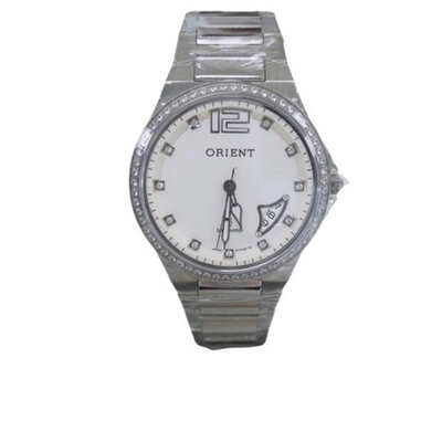 「官方授權」ORIENT東方錶 男 時尚白鑽面 石英腕錶 (C371F18S)
