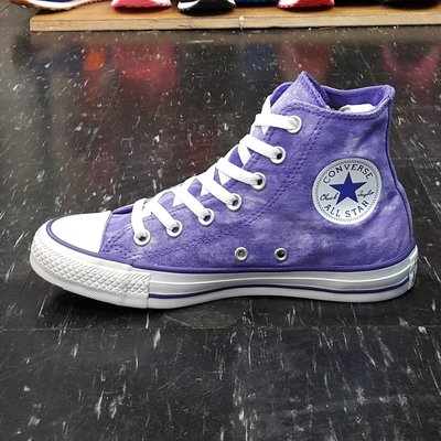Converse Chuck Taylor All Star 高筒 帆布 紫色 渲染 水彩 水洗 刷白 142450C