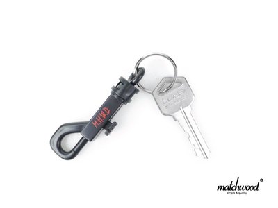 【Matchwood直營】Matchwood P-Hook KeyHolder 勾扣鑰匙圈 黑底紅字款 腰間穿搭配件