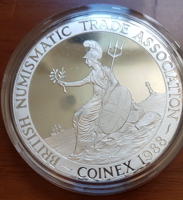 英國大銀章 1988 UK The 10th Anniversary of Coinex Silver Medal.