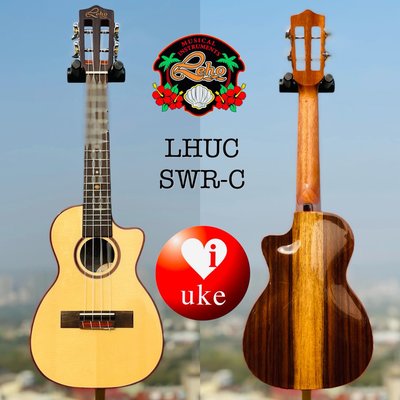 【iuke】 Leho LHUC-SWR-C 雲杉/玫瑰木23吋缺角面單ukulele iuke強力推薦