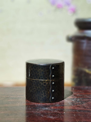 日本中古舶來品：玉川堂制銅茶葉罐，品相如圖