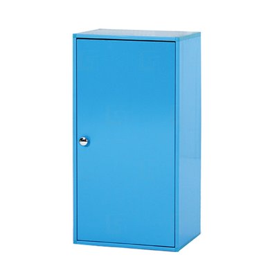 【在地人傢俱】20 環保塑鋼系列-藍色單門1.4x2.8尺資料櫃/置物櫃/書櫃/收納櫃~深40 GT204-23