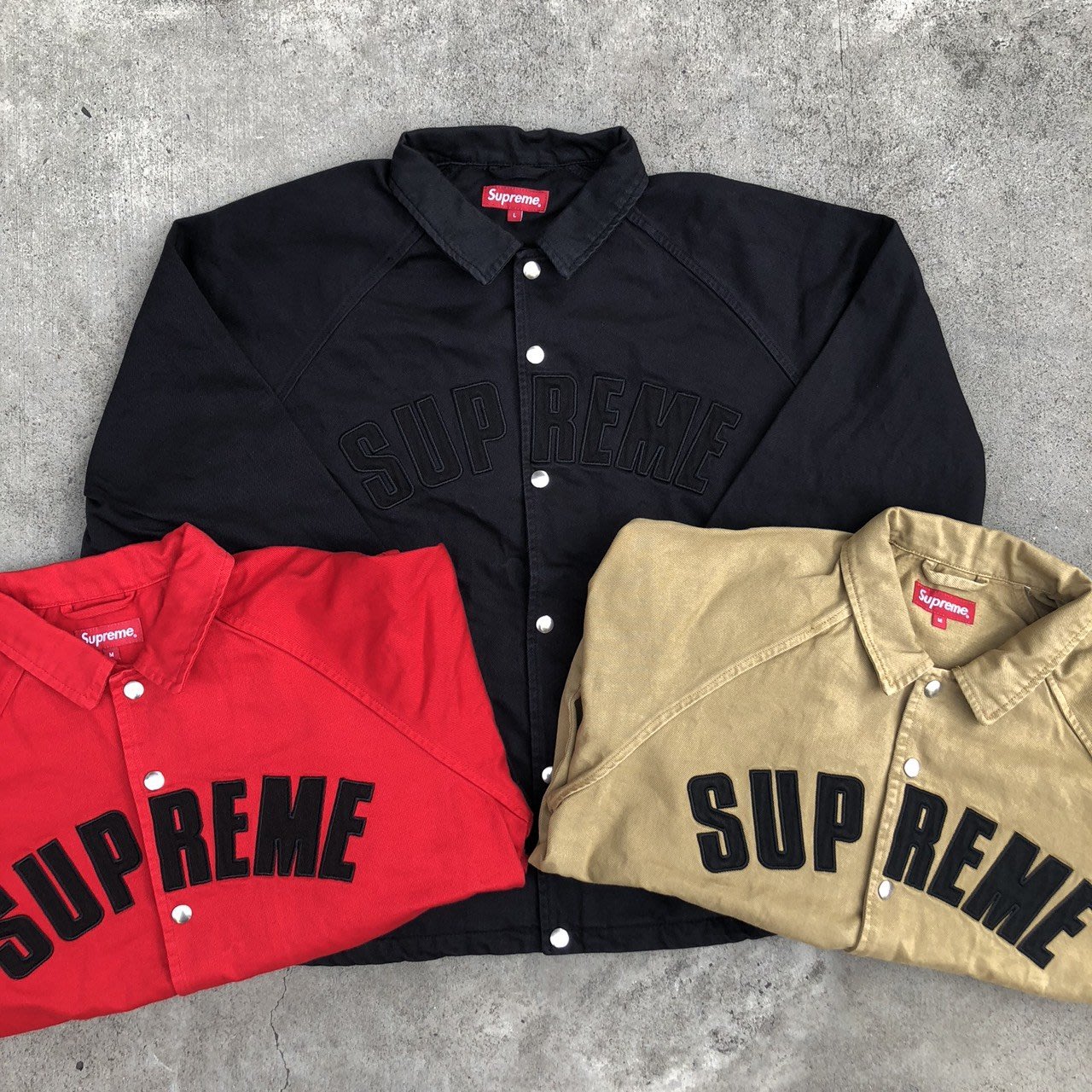 ☆LimeLight☆ Supreme Snap Front Twill Jacket 教練夾克黑/卡其/紅