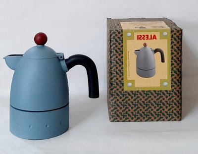 絕版品 具收藏價值 義大利設計品牌ALESSI  邁克 格拉福斯1995出品的鵜鶘摩卡咖啡壺 MG26/6AZ