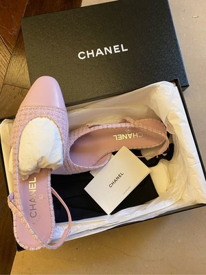 chanel2020超美粉色編織鞋 sold