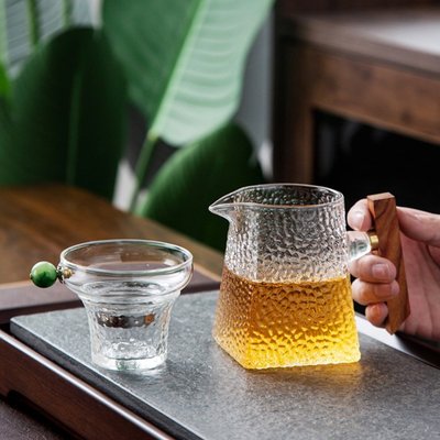“正品”公道杯玻璃茶漏套裝加厚耐熱過濾公杯大號茶海分茶器功夫茶具配件